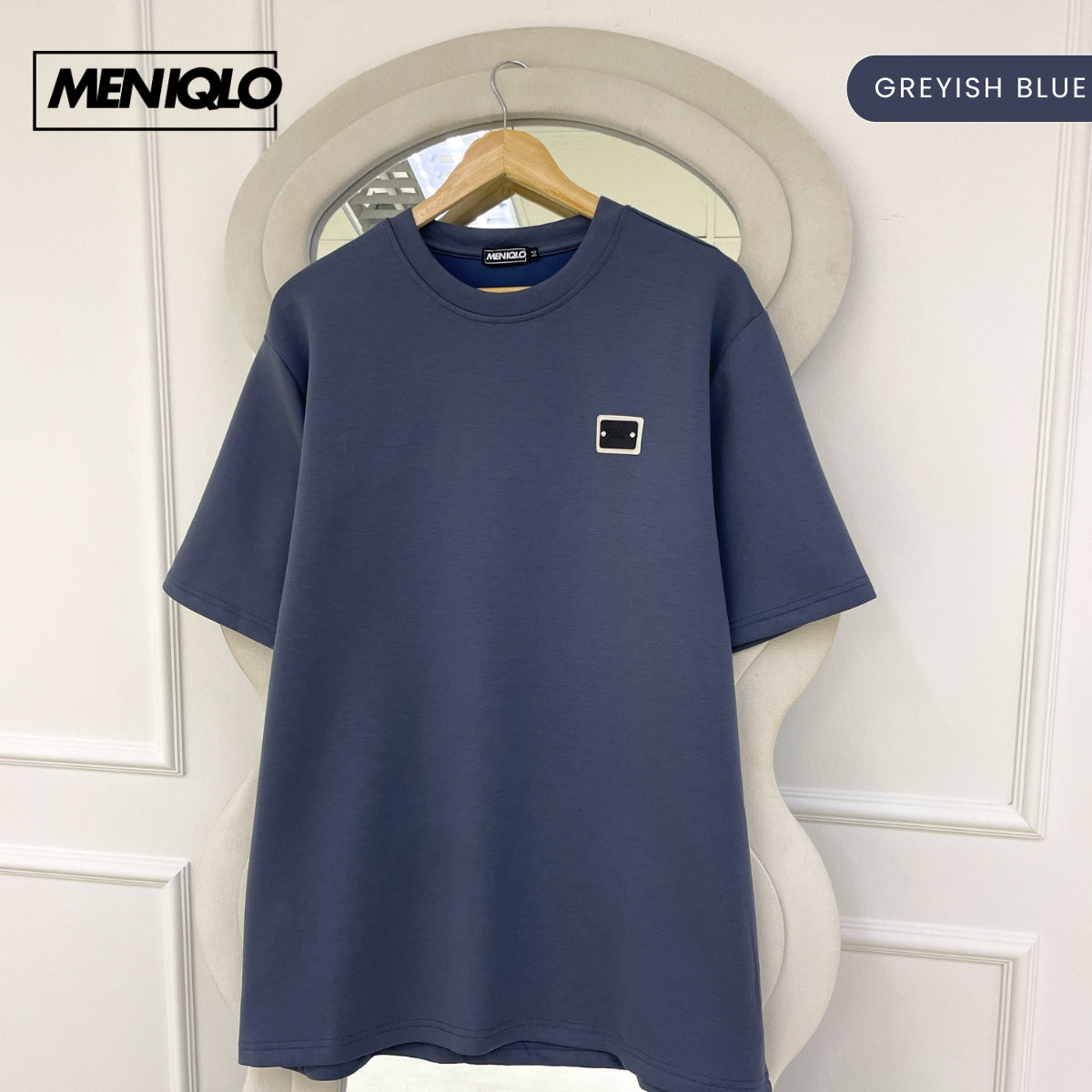 MENIQLO FIKRI MINIMAL PATCH OVERSIZED T-SHIRT-MQ1016