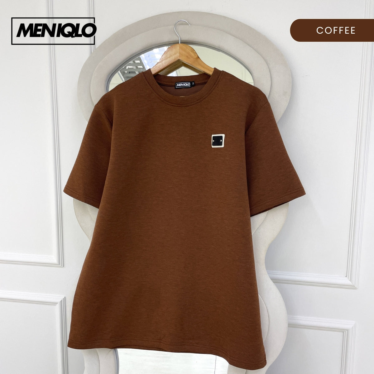 MENIQLO FIKRI MINIMAL PATCH OVERSIZED T-SHIRT-MQ1016