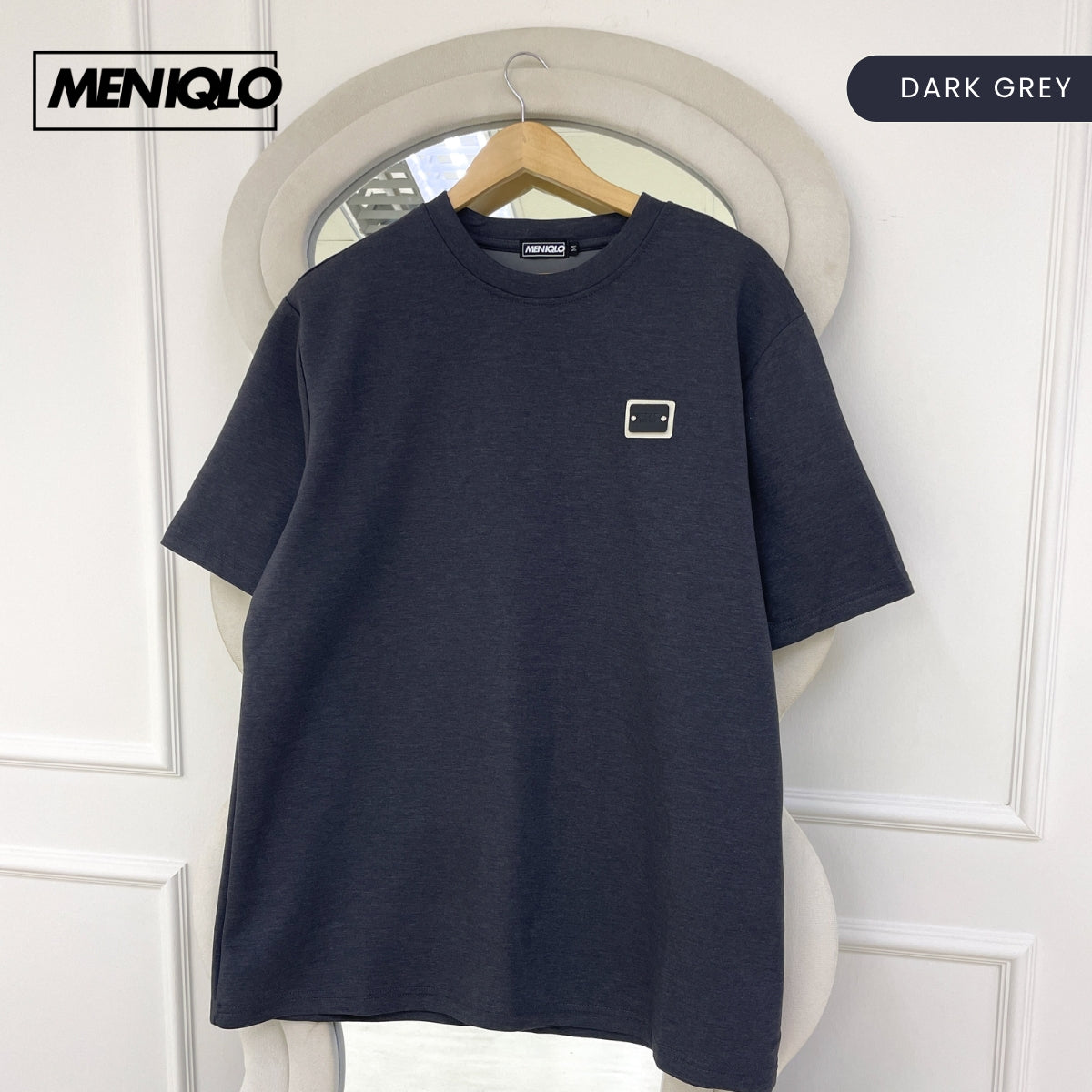 MENIQLO FIKRI MINIMAL PATCH OVERSIZED T-SHIRT-MQ1016