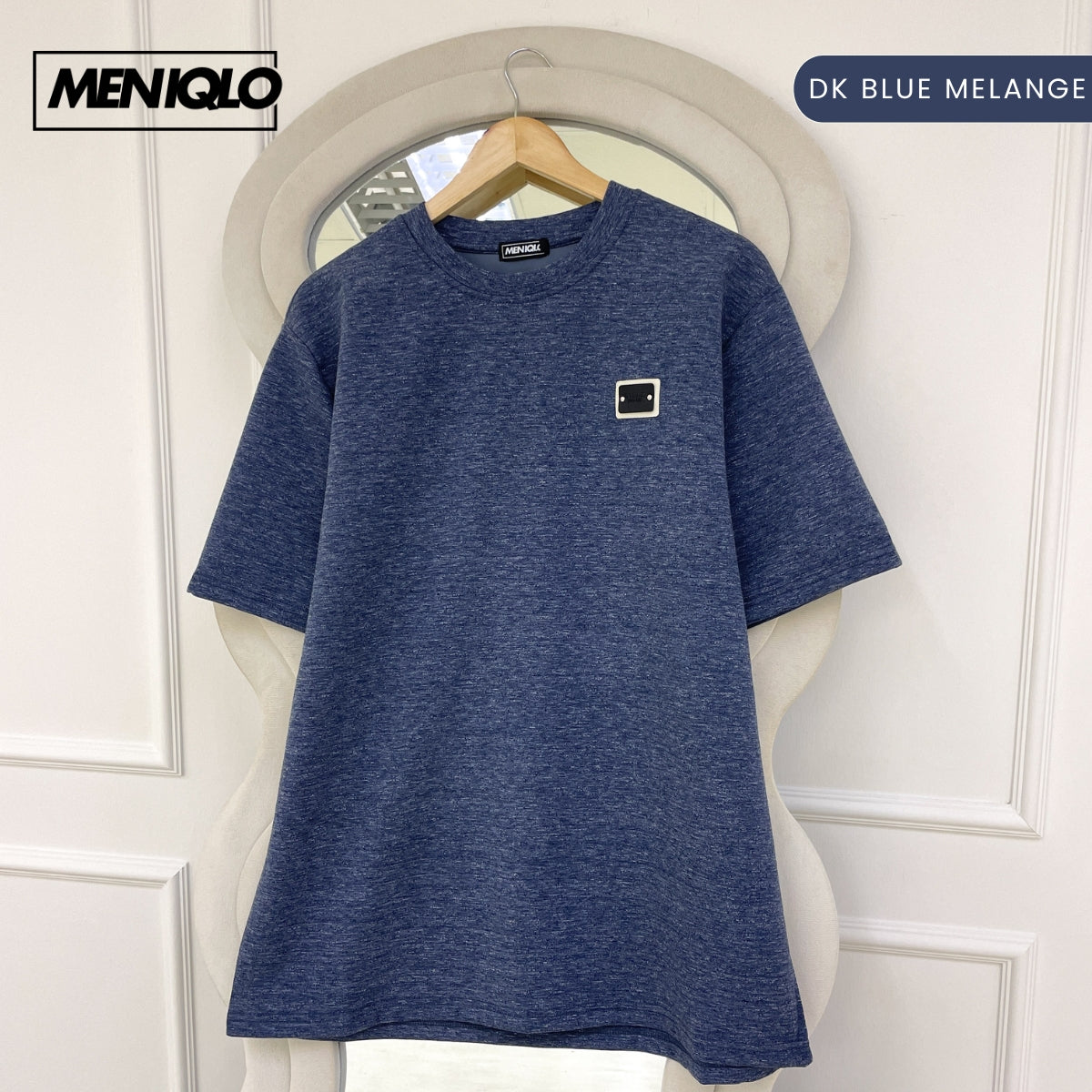 MENIQLO FIKRI MINIMAL PATCH OVERSIZED T-SHIRT-MQ1016