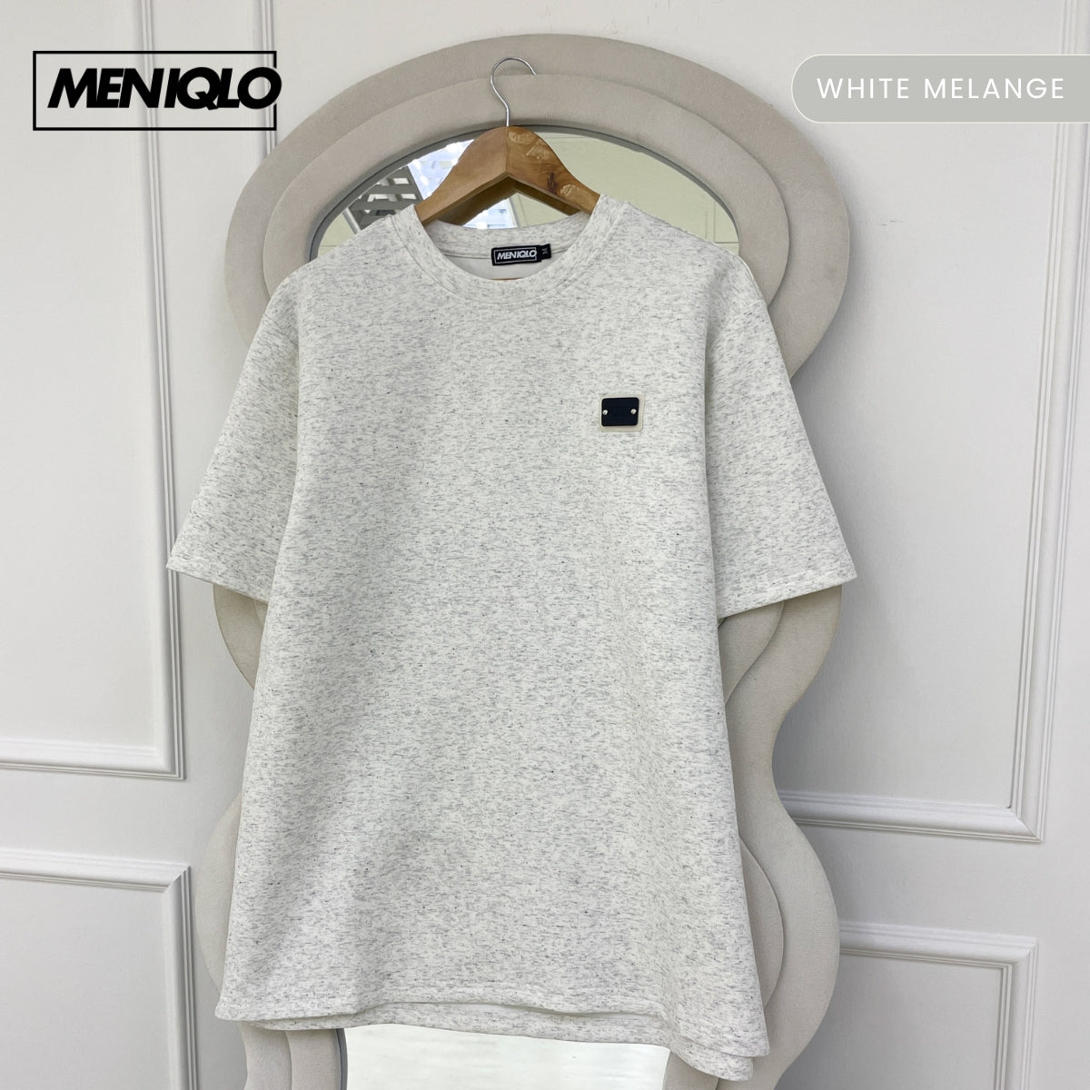MENIQLO FIKRI MINIMAL PATCH OVERSIZED T-SHIRT-MQ1016