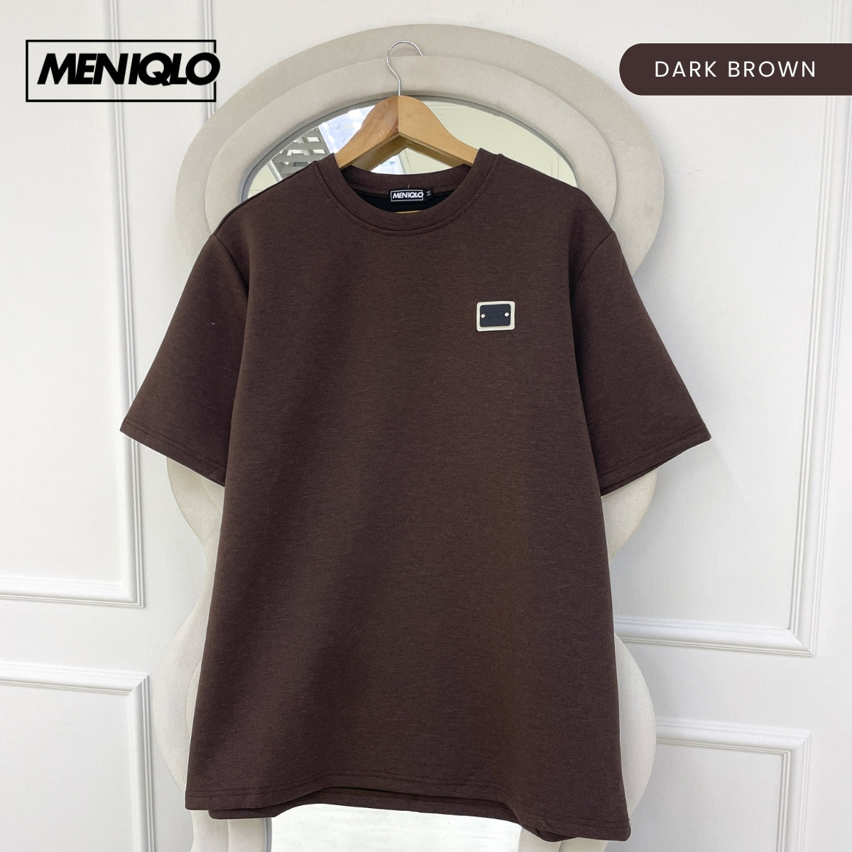 MENIQLO FIKRI MINIMAL PATCH OVERSIZED T-SHIRT-MQ1016