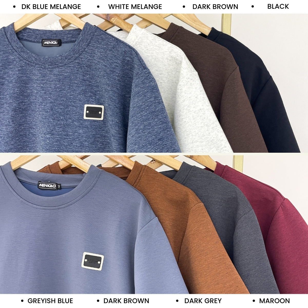MENIQLO FIKRI MINIMAL PATCH OVERSIZED T-SHIRT-MQ1016