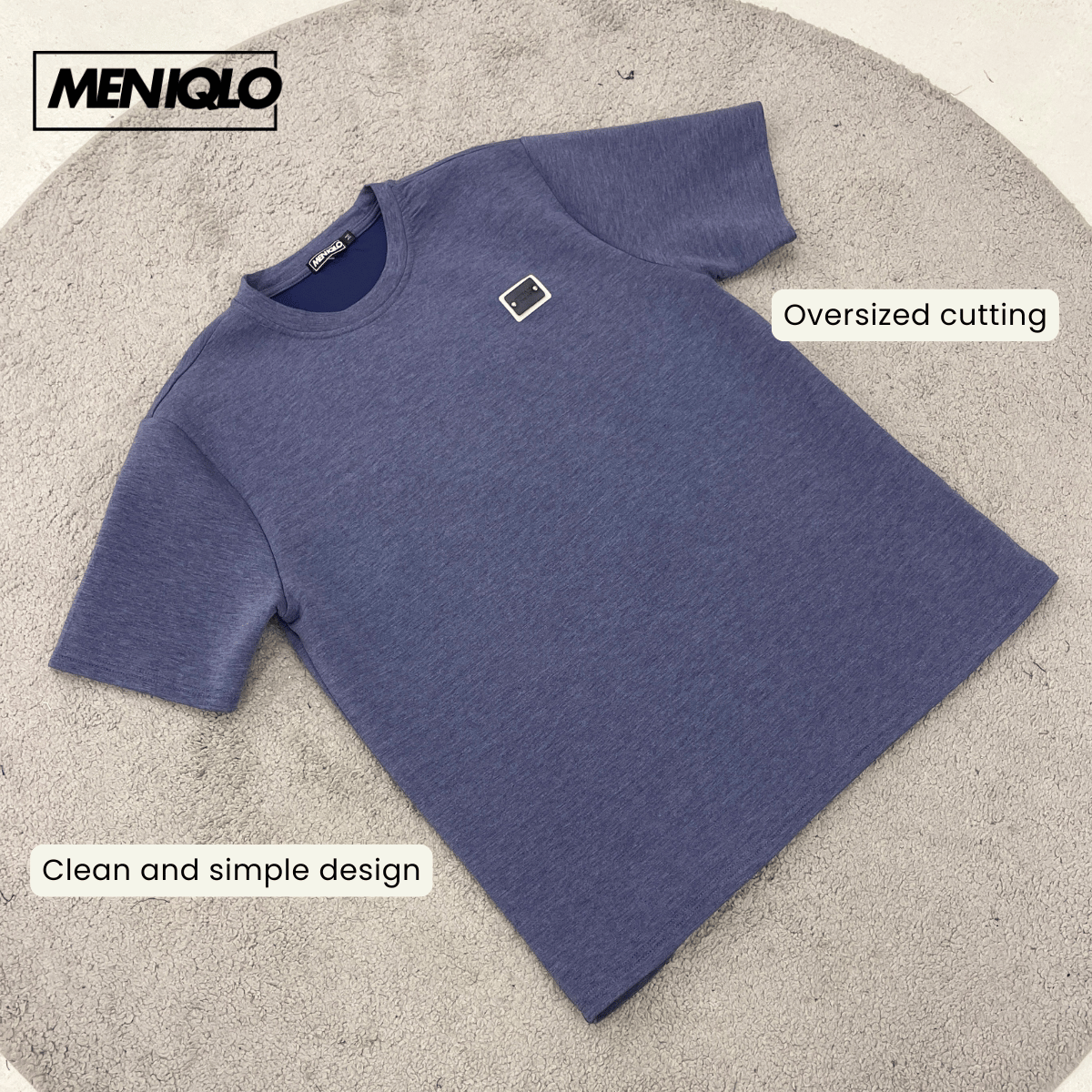 MENIQLO FIKRI MINIMAL PATCH OVERSIZED T-SHIRT-MQ1016