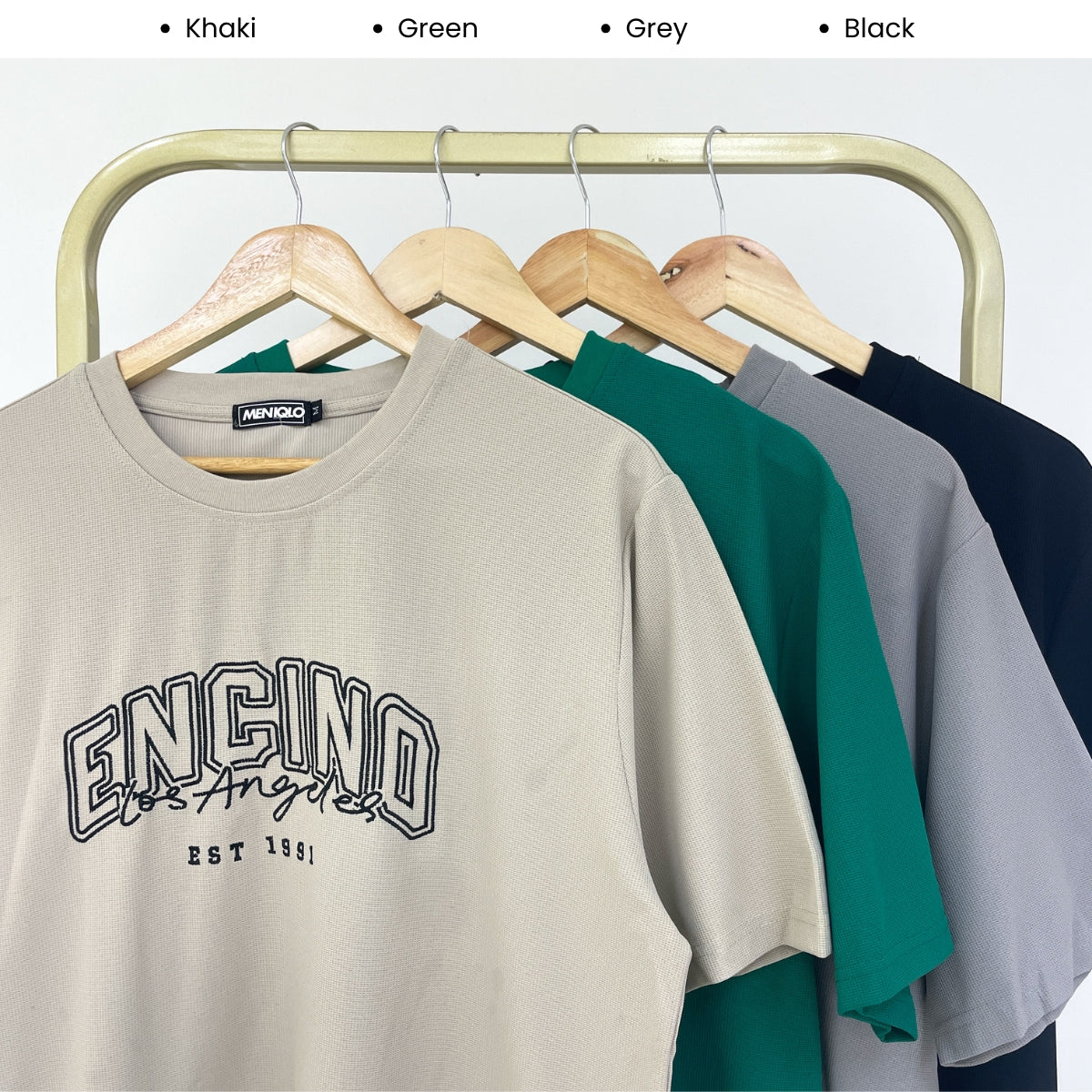 MENIQLO NICO EMBROIDERED CASUAL SHORT SLEEVE T-SHIRT - MQ1020