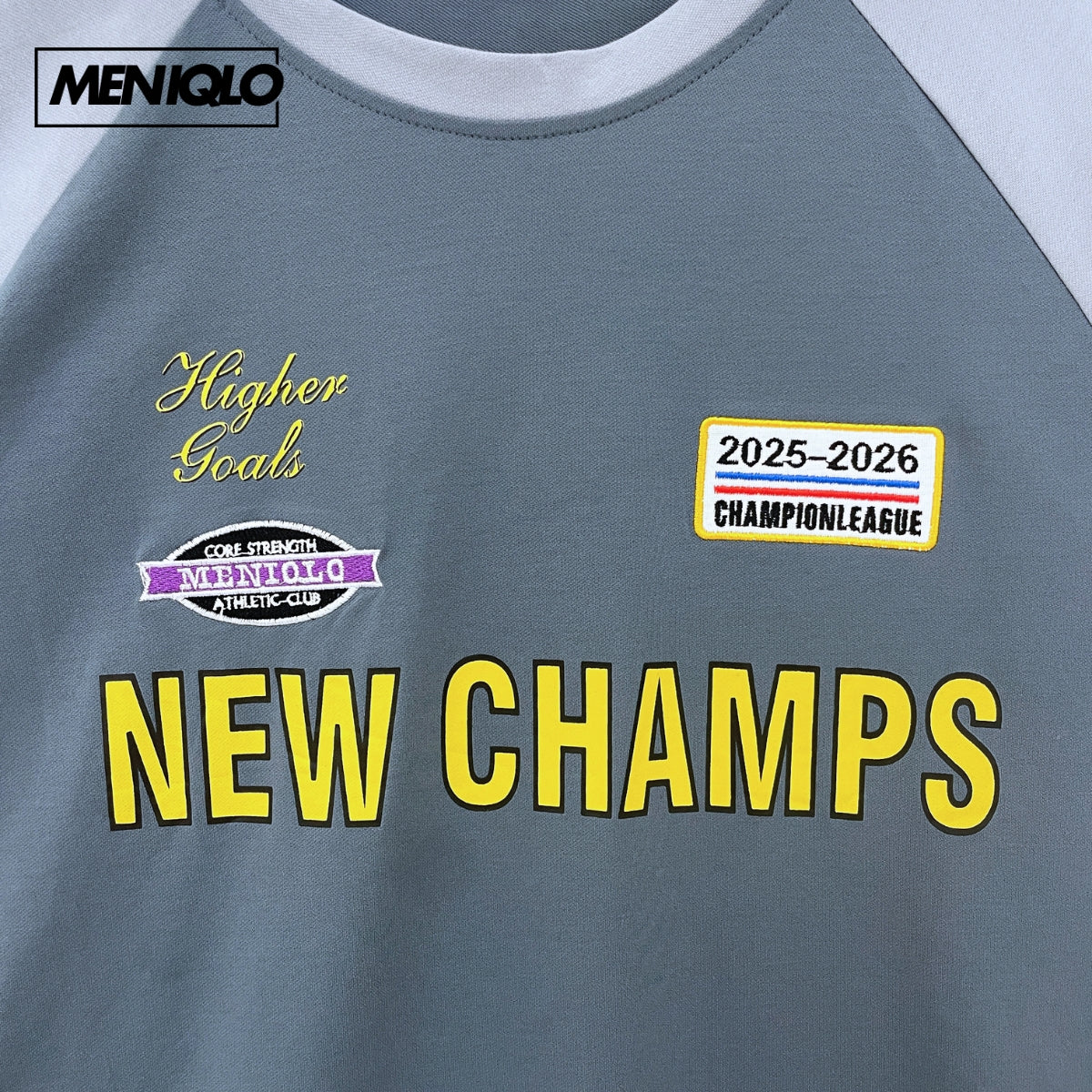 MENIQLO JACK COLOUR BLOCK RAGLAN CASUAL SHORT SLEEVE T-SHIRT - MQ1022