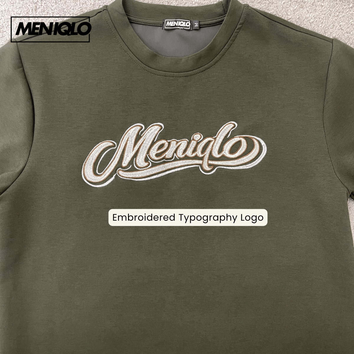 MENIQLO IQRAM PREMIUM LOGO OVERSIZED TEE - MQ1011