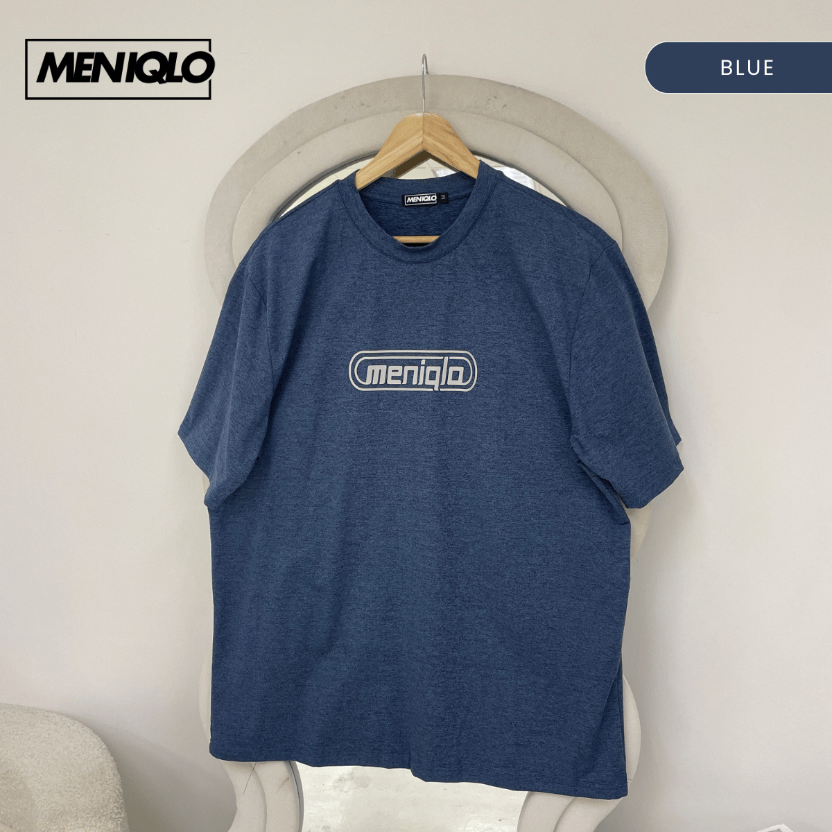 MENIQLO FADIL CLASSIC LOGO TEE OVERSIZED T-SHIRT - MQ1023