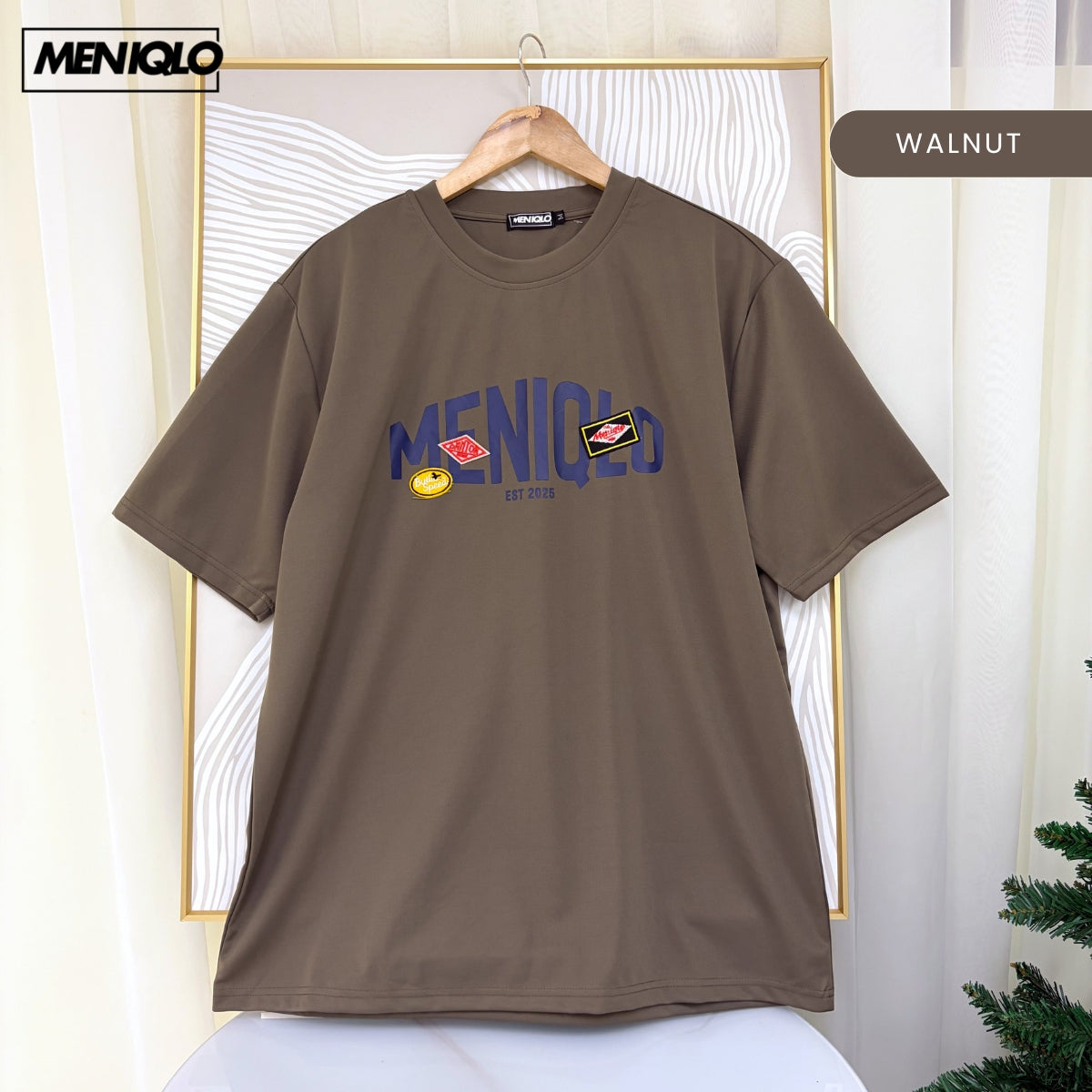MENIQLO ZAIM MEN CASUAL GRAPHIC T-SHIRT OVERSIZED TEE (300GSM) - MQ1024