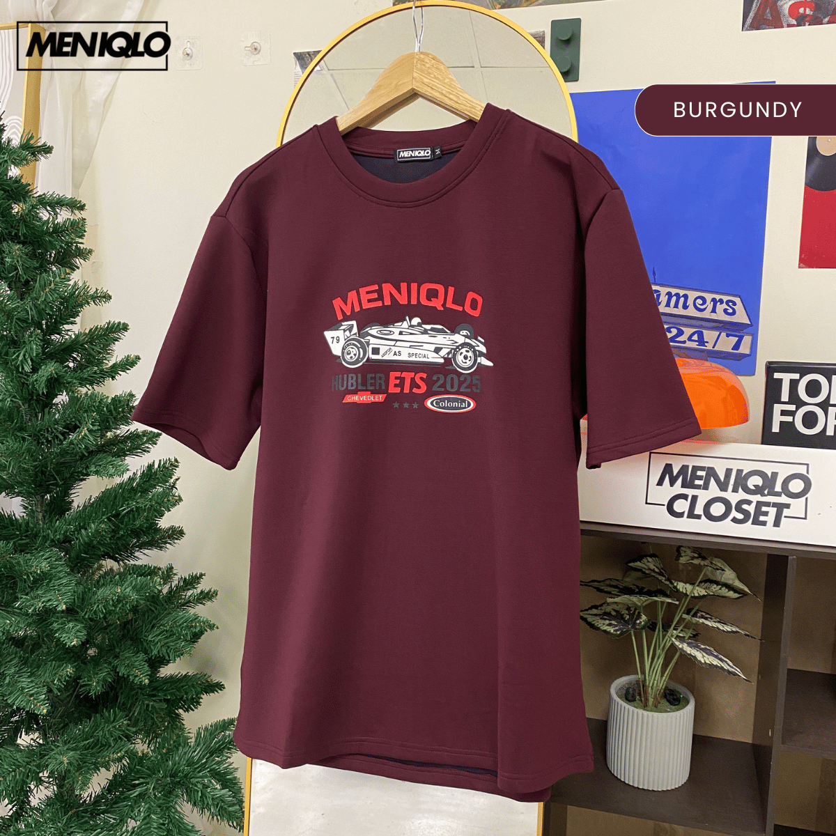 MENIQLO NABIL CLASSIC GRAPHIC OVERSIZED T-SHIRT-MQ1026
