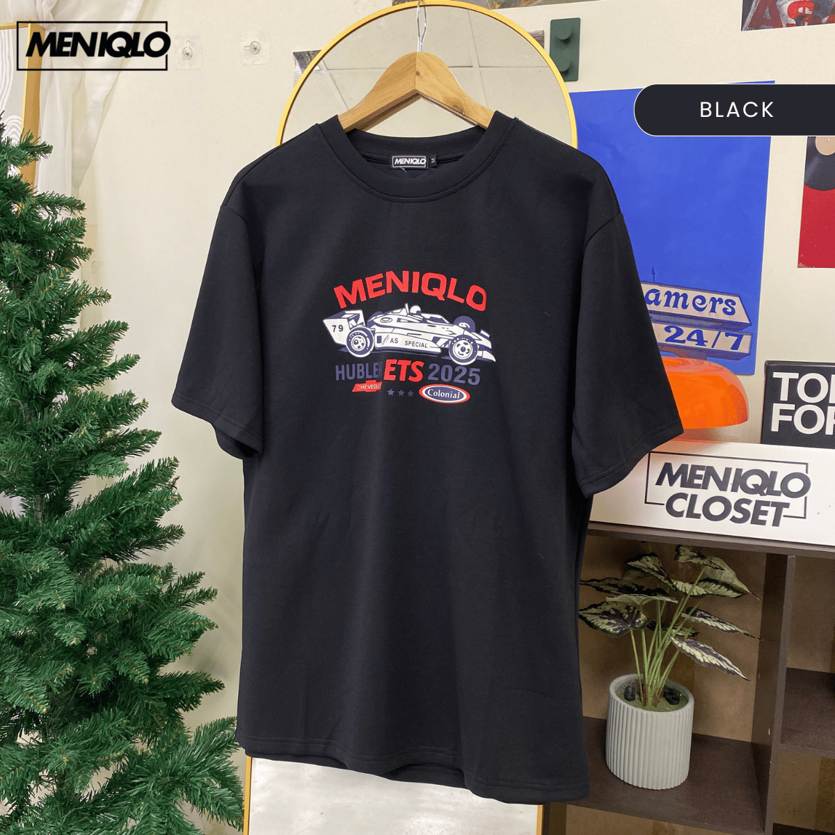 MENIQLO NABIL CLASSIC GRAPHIC OVERSIZED T-SHIRT-MQ1026