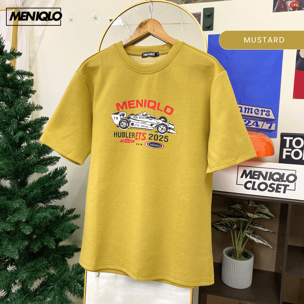 MENIQLO NABIL CLASSIC GRAPHIC OVERSIZED T-SHIRT-MQ1026