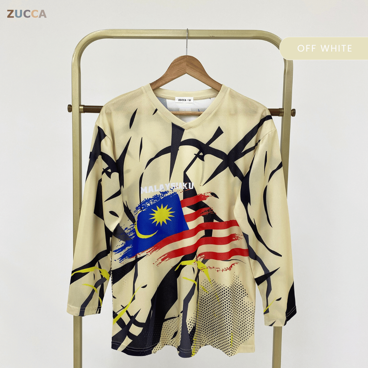 ZUCCA GEMILANG JERSI LENGAN PANJANG PATRIOTIK UNISEX-MS002 Microfiber