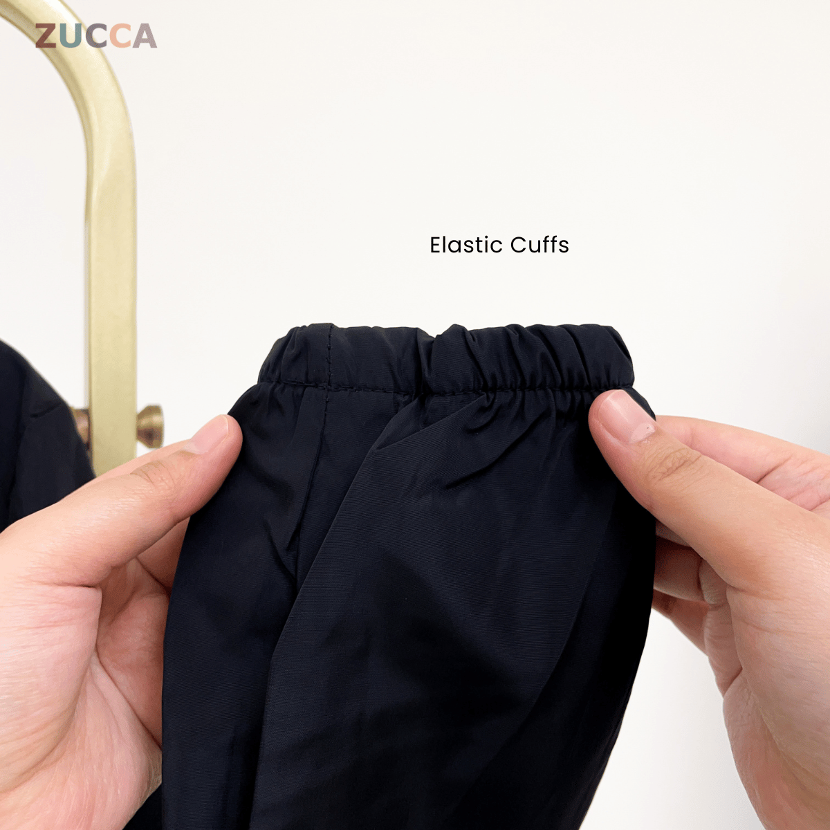 ZUCCA RAVEN HOODED WINDBREAKER BAJU PEREMPUAN S-3XL - MS005