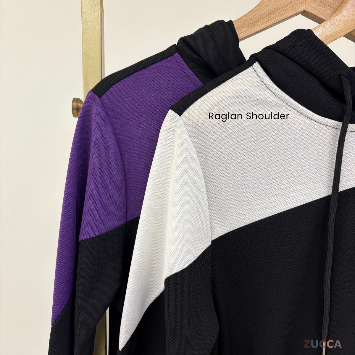 ZUCCA AVANI COLORBLOCK CASUAL WOMEN HOODED LONG DRESS - MS009