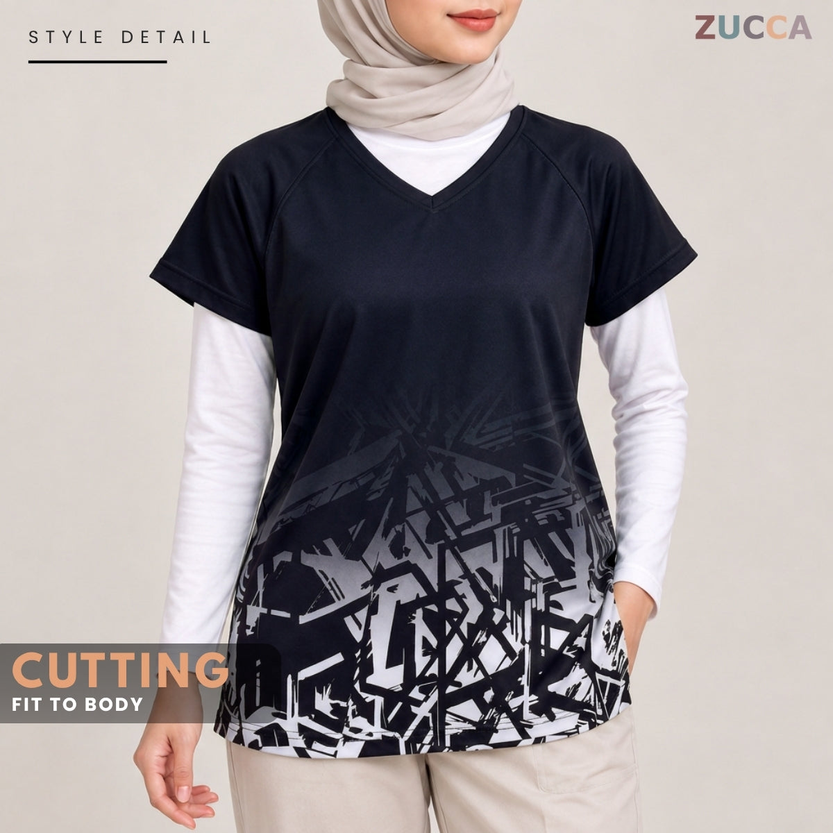 ZUCCA RYNA WOMEN SPORT WEAR LONG SLEEVE - MS013
