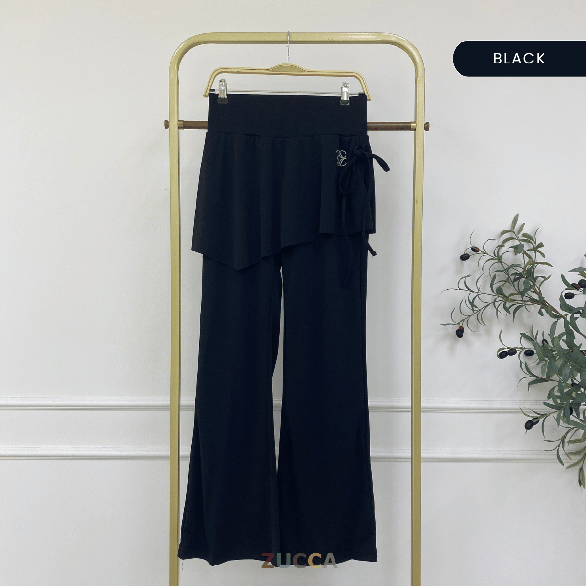 ZUCCA LYLA ASYMMETRIC WRAP LAYERED MODEST PANTS - MS016 (GN255)