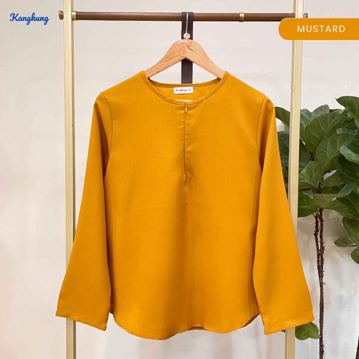 KANGKUNG MISTY BLOUS KASUAL ZIP BERGAYA – KK111
