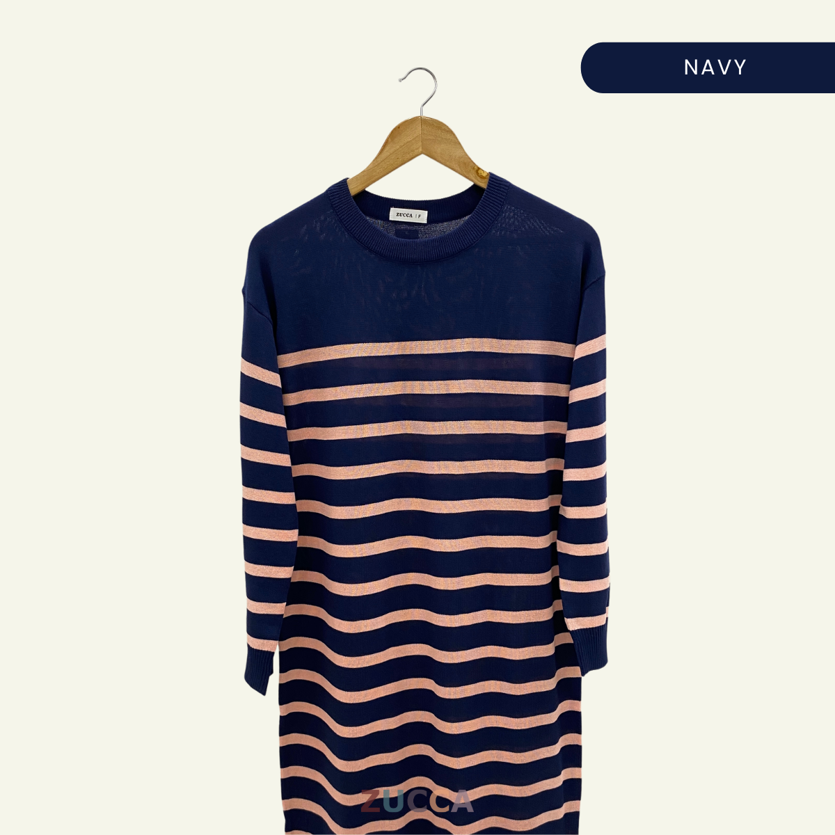 ZUCCA HAURA KNITWEAR DRESS STRIPE WOMEN - DM226 KOREAN STYLE