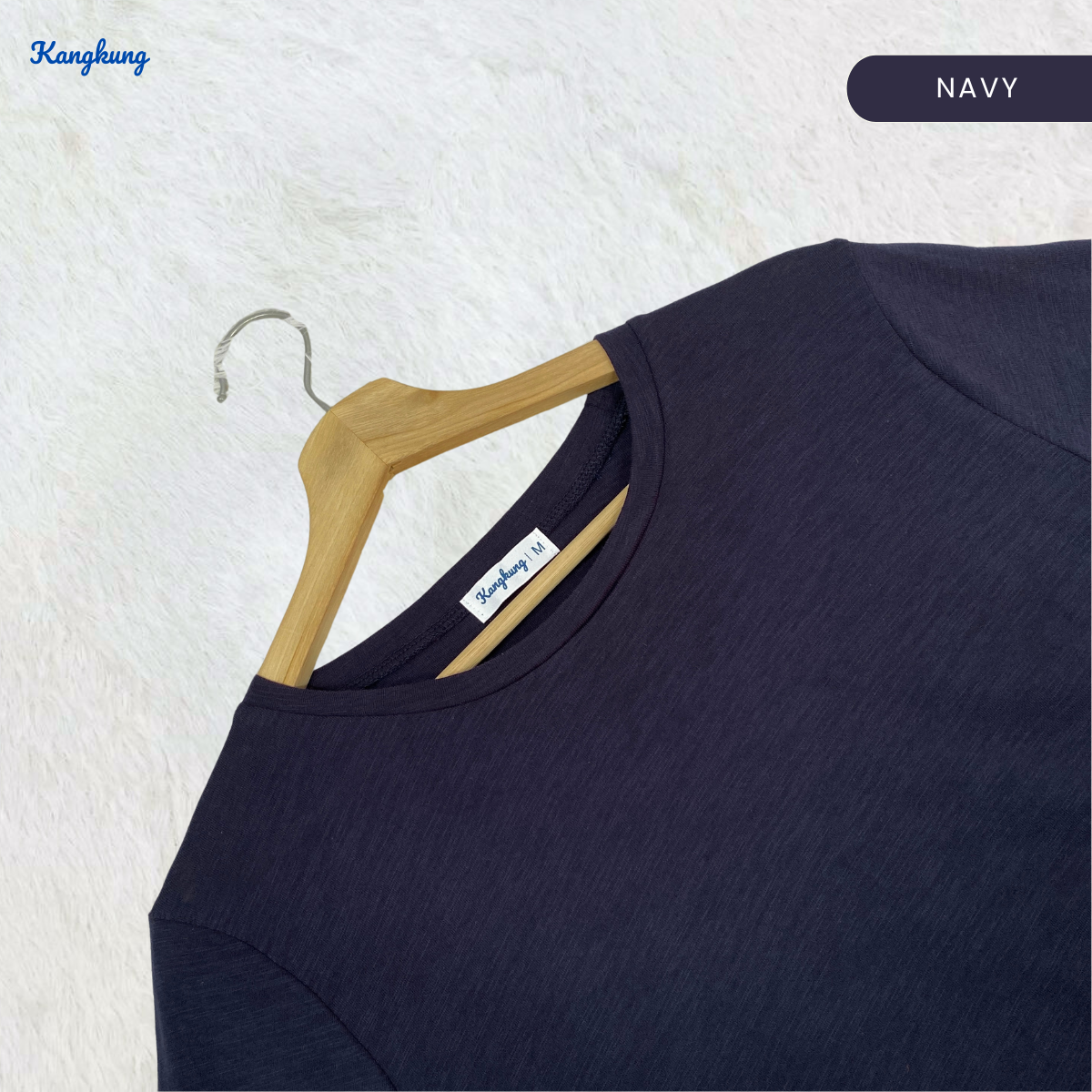 KANGKUNG AUDRA KEMEJA KAPAS ASAS LENGAN PANJANG - KK116