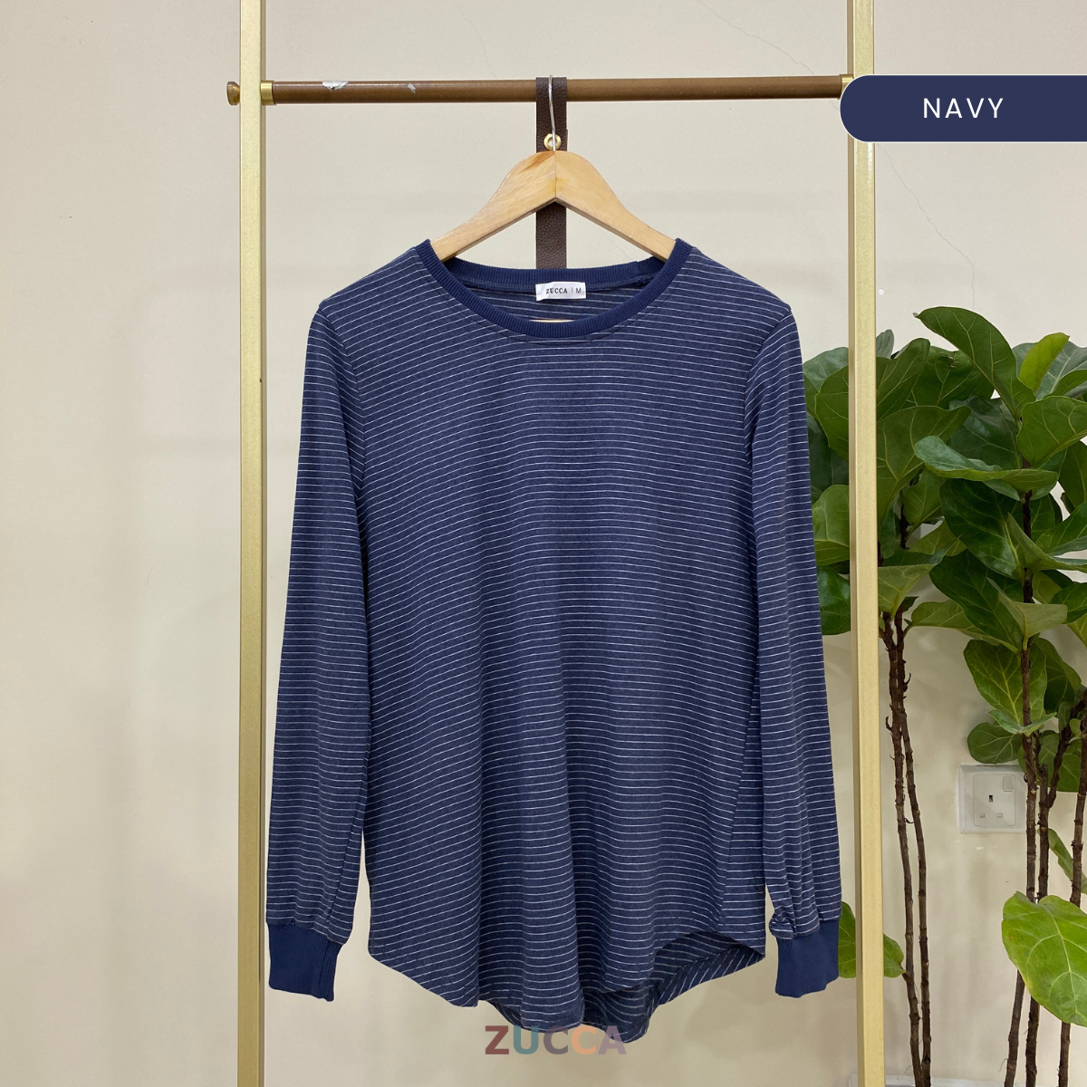 ZUCCA MINAZ STRIPED CASUAL SHIRT BLOUSE - MA025