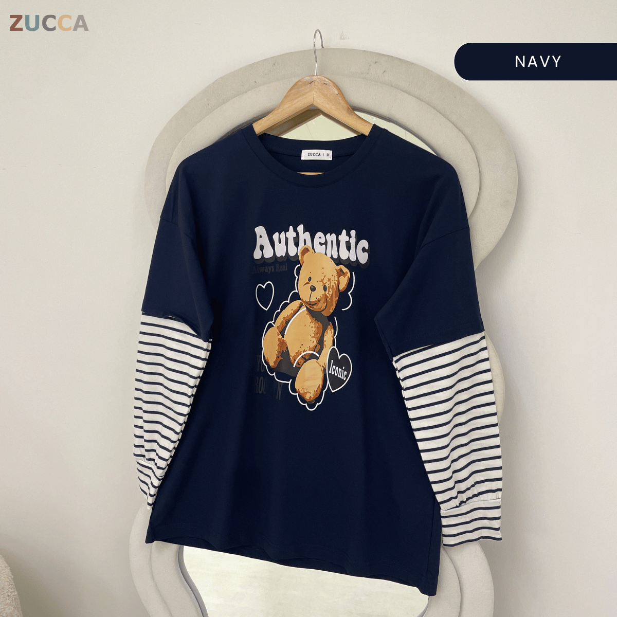 ZUCCA KAYLIE AUTHENTIC TEDDY GRAPHIC COTTON TEE - MA164