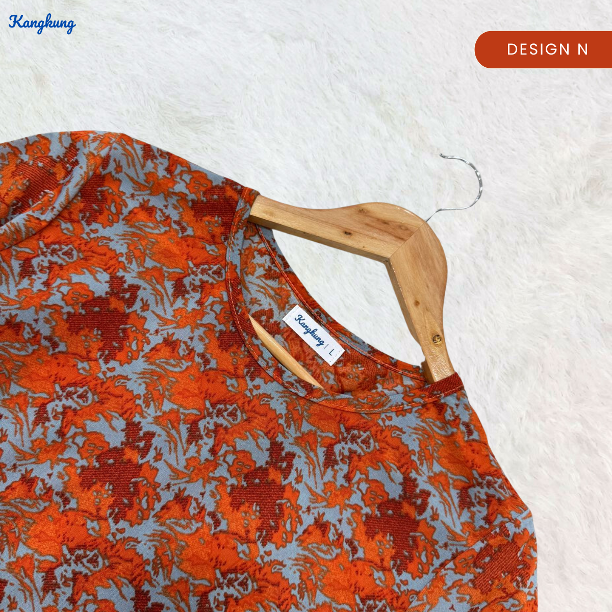 KANGKUNG MELATI BLOUSE WANITA CORAK CAMPUR - KK101