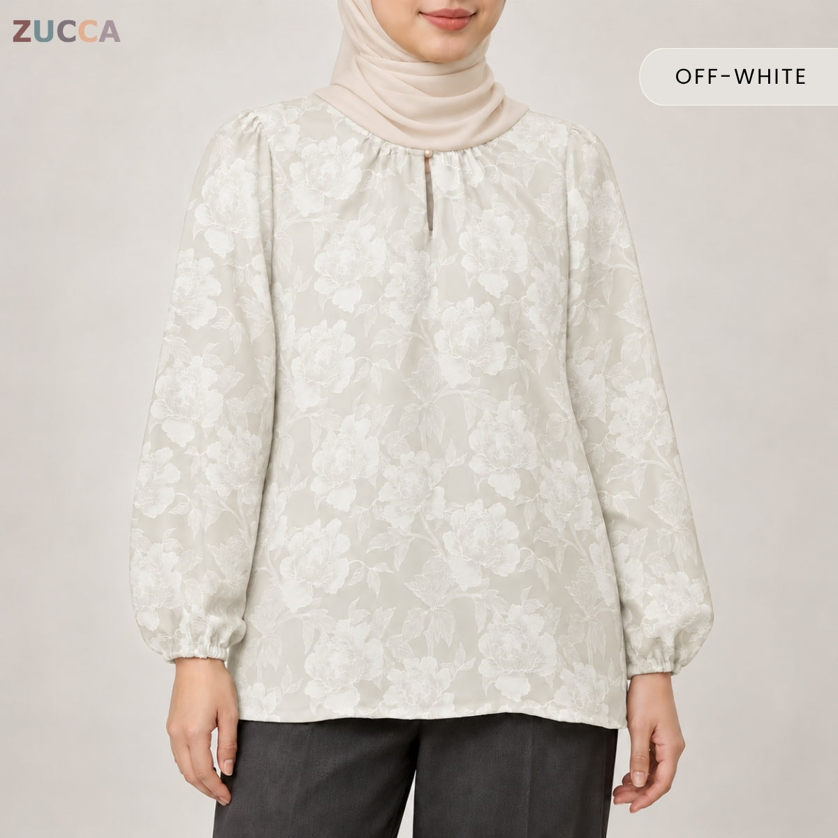 ZUCCA MILIANA FLORAL WOMEN BLOUSE LONG SLEEVE TOP - MA281