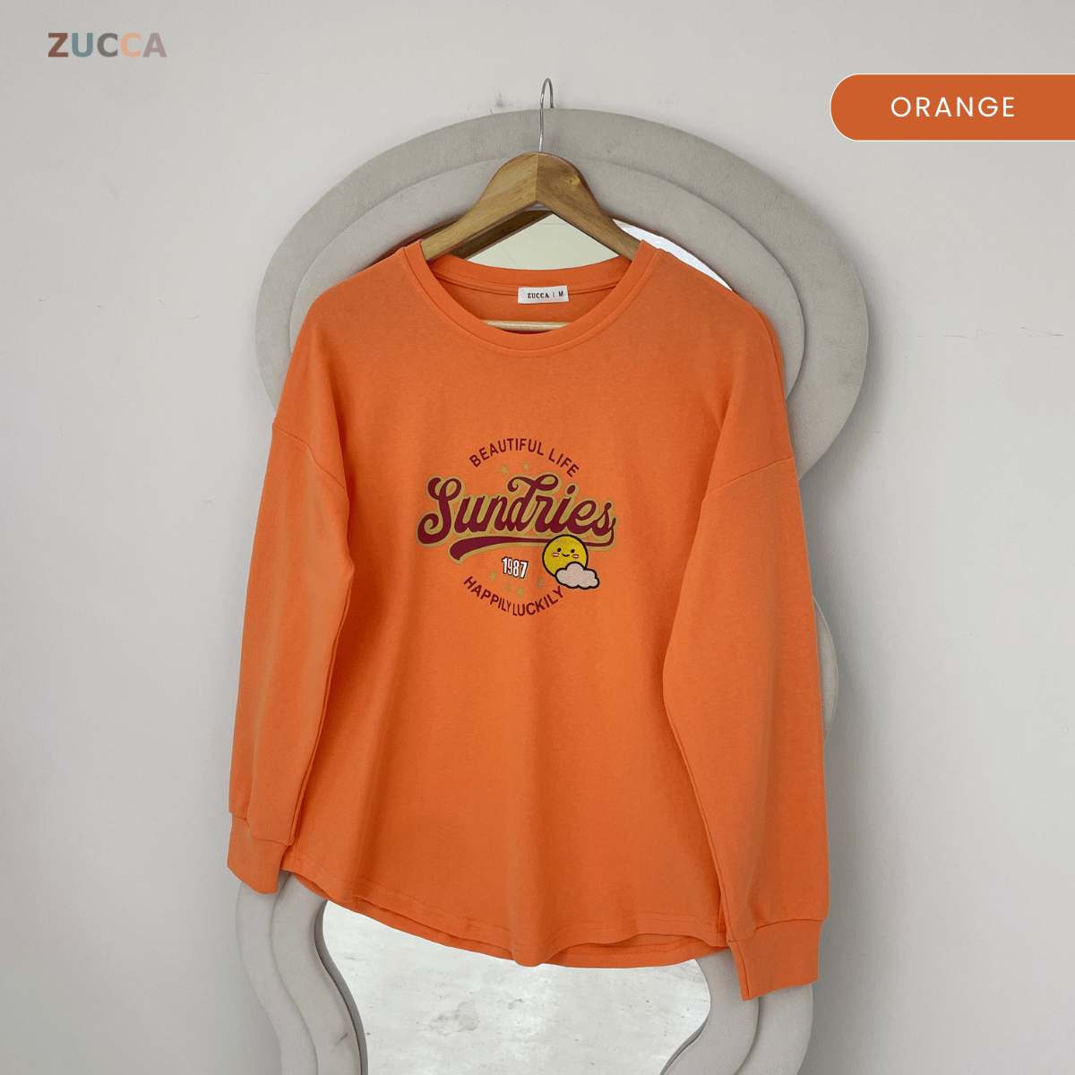 ZUCCA DARLIA GRAPHIC PRINTED LONG SLEEVE-MA163