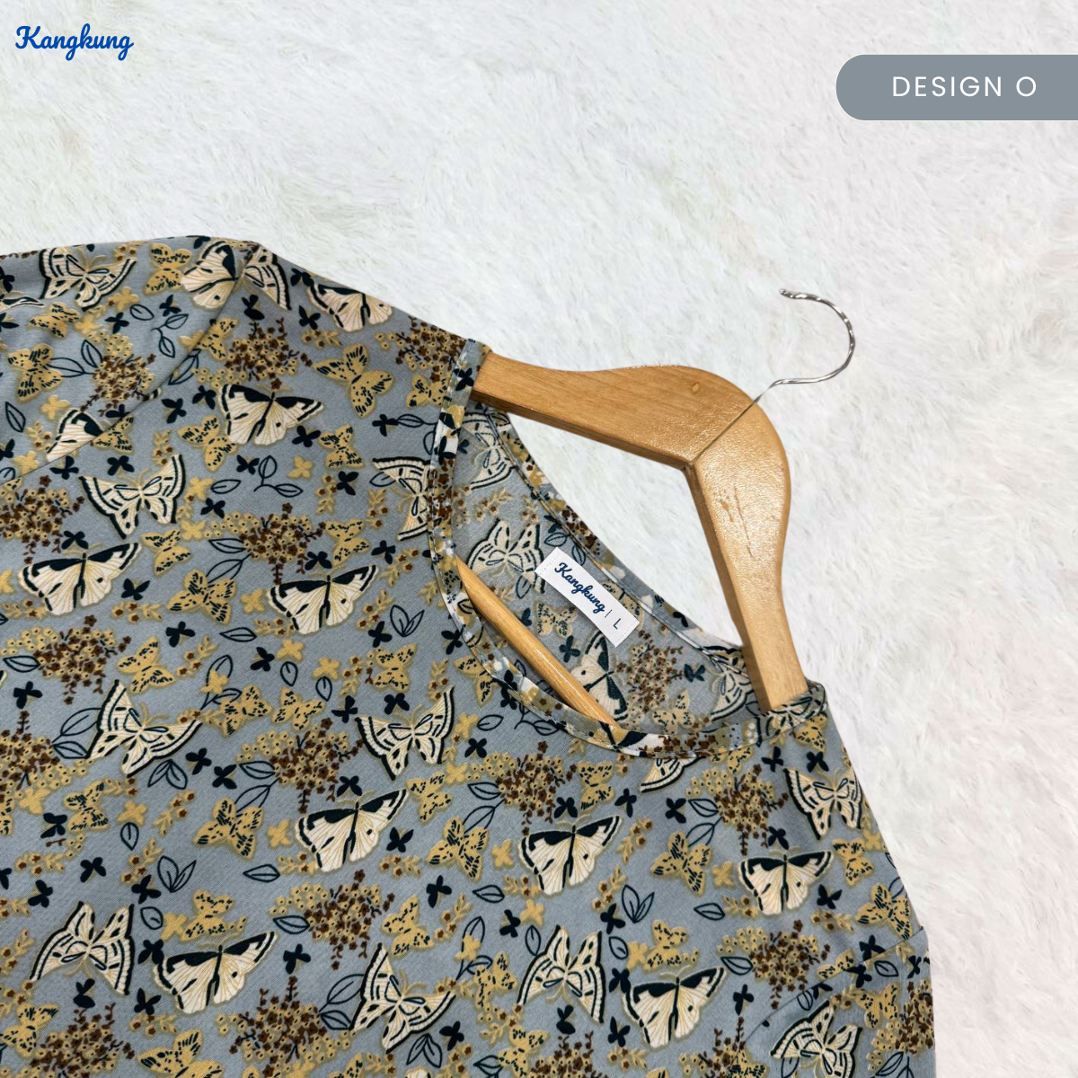 KANGKUNG MELATI BLOUSE WANITA CORAK CAMPUR - KK101