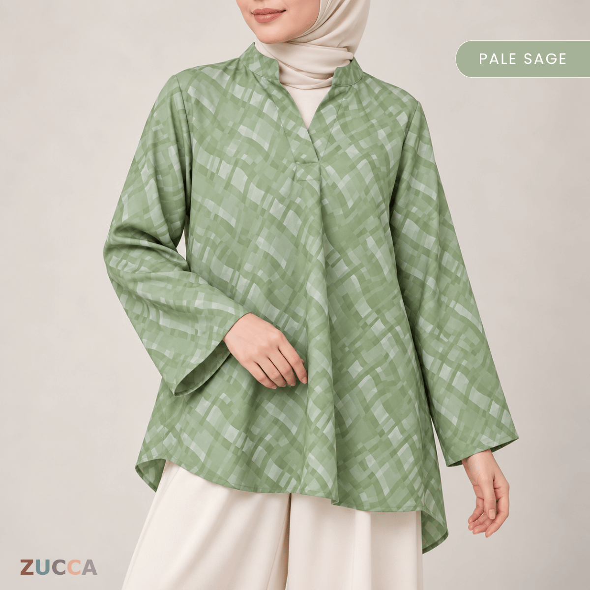 ZUCCA NARINA TONAL ABSTRACT GEOMETRIC PRINT - MA280