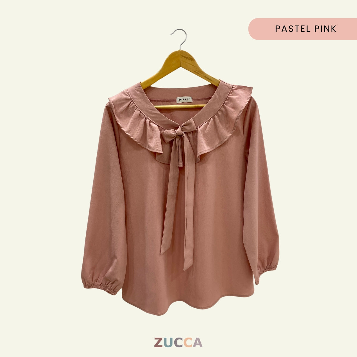 ZUCCA AZRINA BLOUS WANITA LEHER BEROPOL - DM182