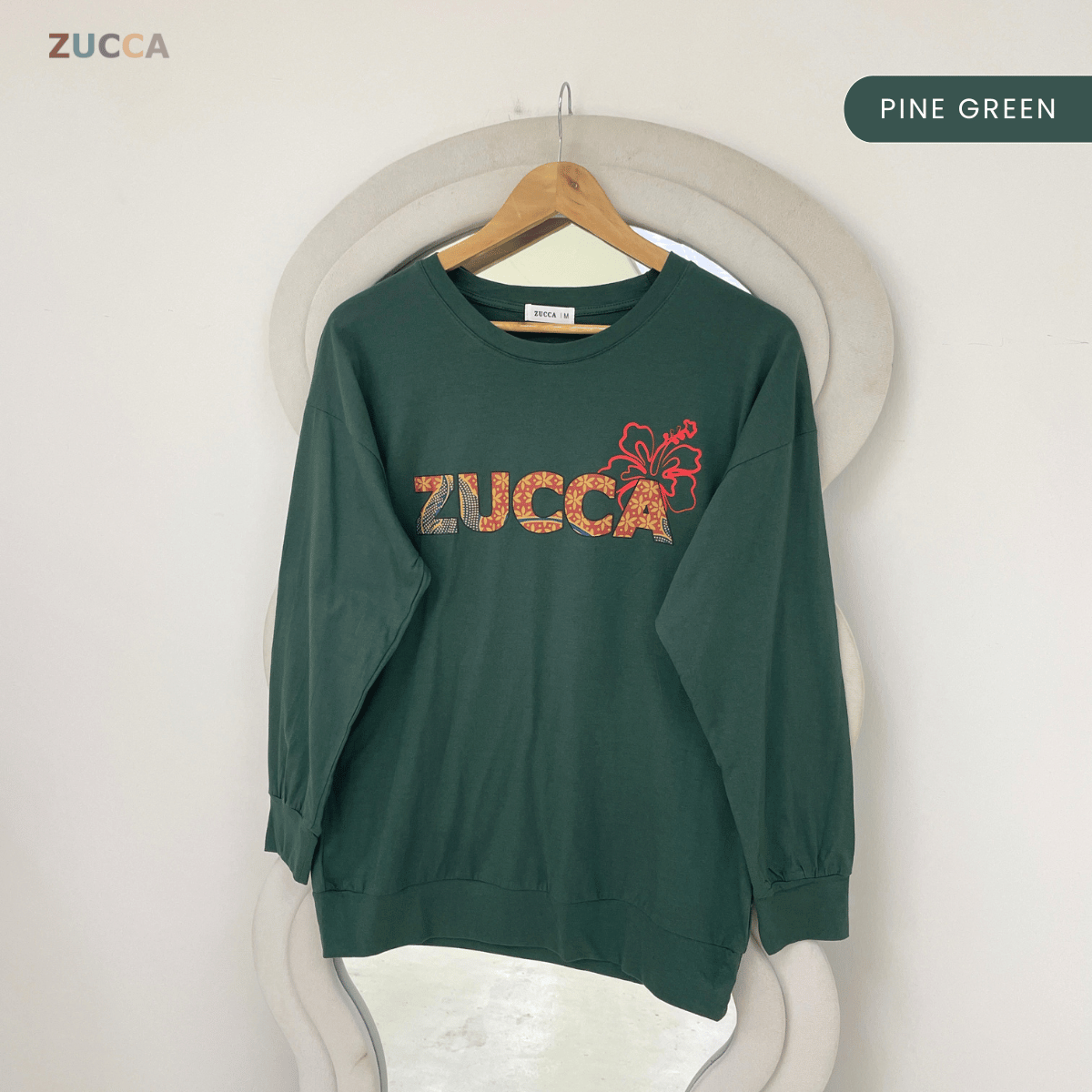 ZUCCA ALANA FLORAL BATIK LONG SLEEVE TOP - MA270