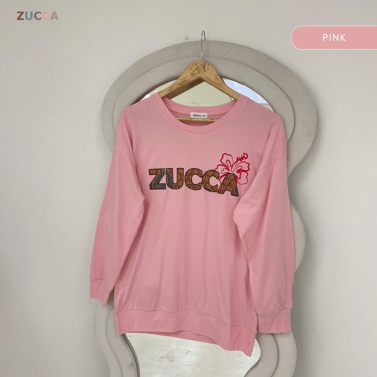 ZUCCA ALANA FLORAL BATIK LONG SLEEVE TOP - MA270