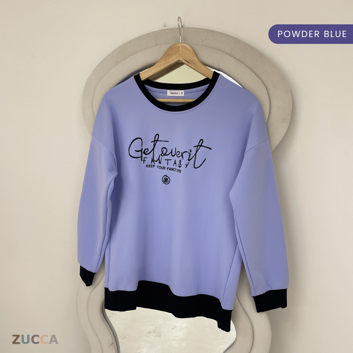 ZUCCA DELISHA EMBROIDERED SWEATSHIRT WOMEN - MA088