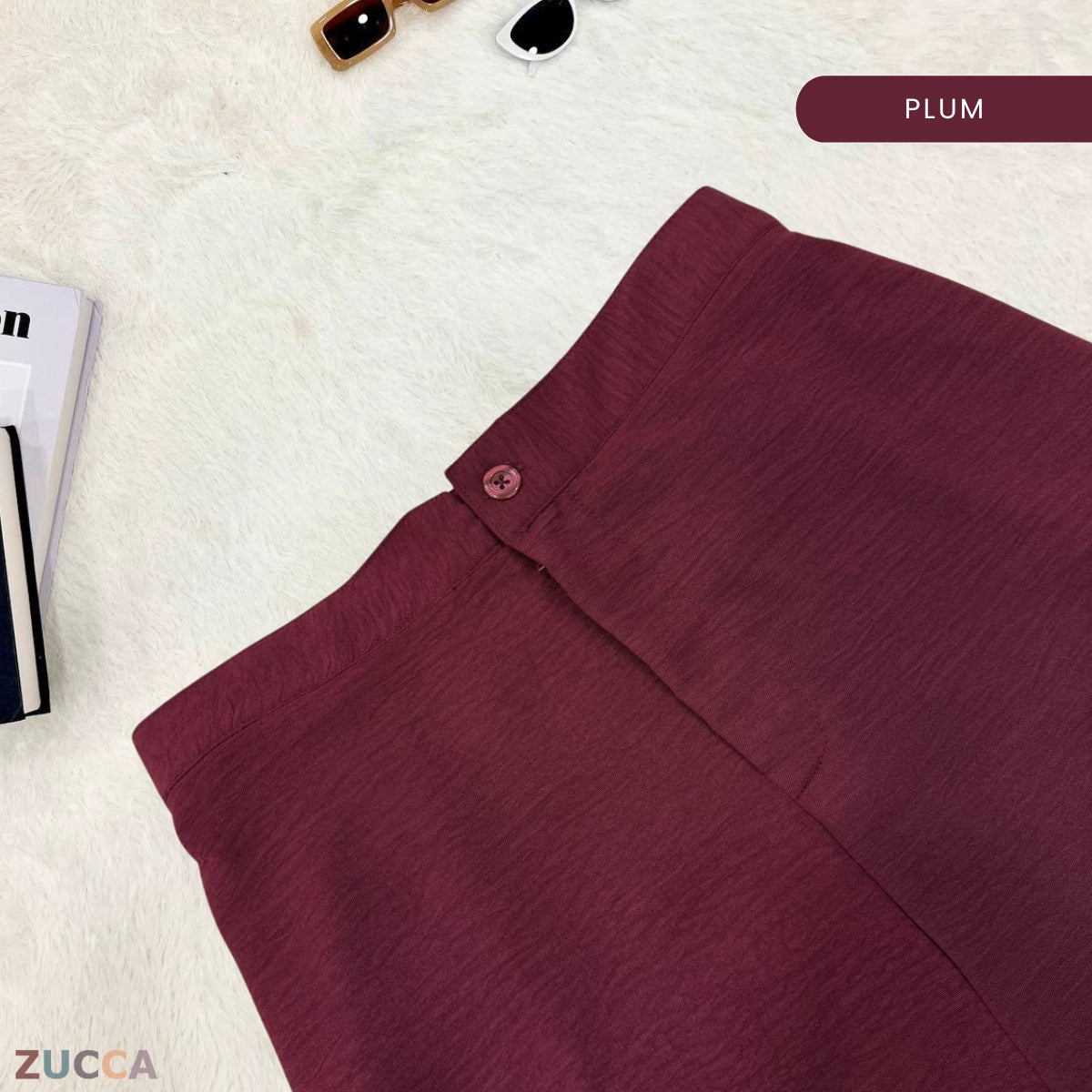 ZUCCA DANICA SELUAR PALAZZO HIGH WAIST ELEGAN GAYA KOREA – PS079