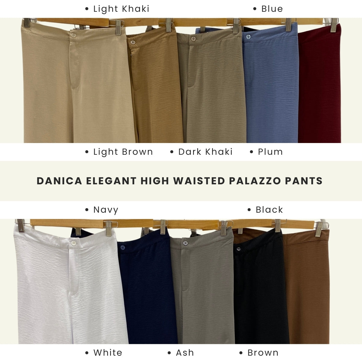 ZUCCA DANICA SELUAR PALAZZO HIGH WAIST ELEGAN GAYA KOREA – PS079