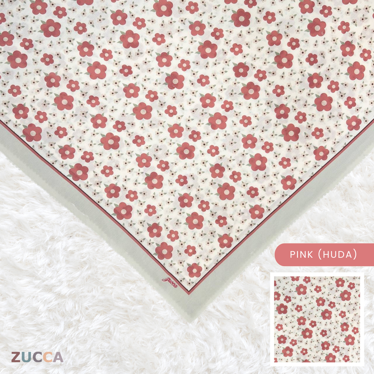 JULIANA HIJAB BAWAL FLORAL PRINTED VOILE - PSTU001