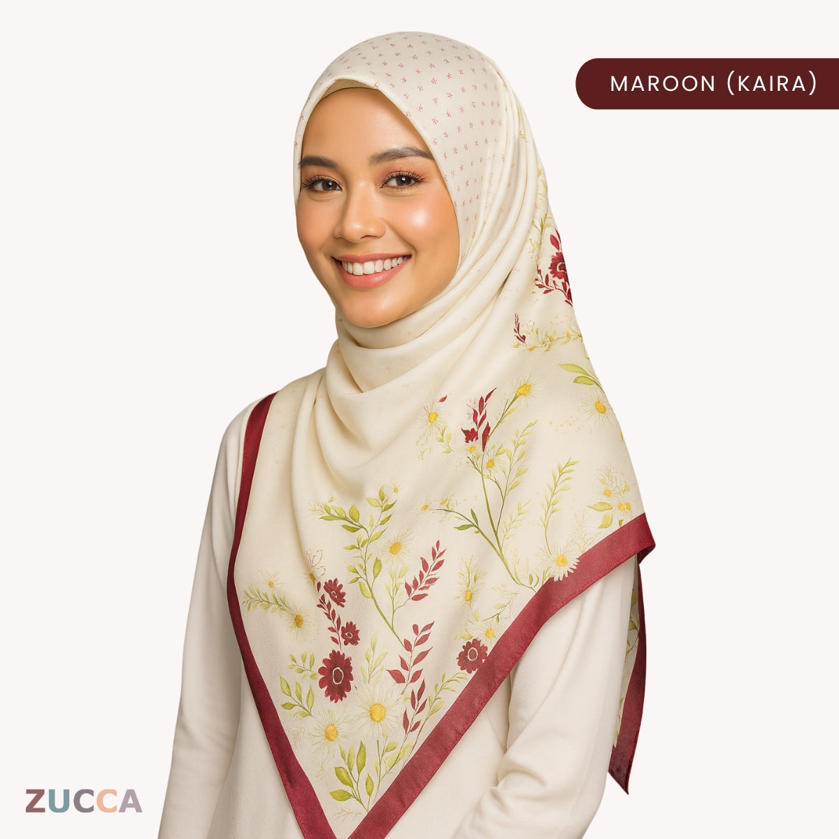JULIANA HIJAB BAWAL FLORAL PRINTED VOILE - PSTU001