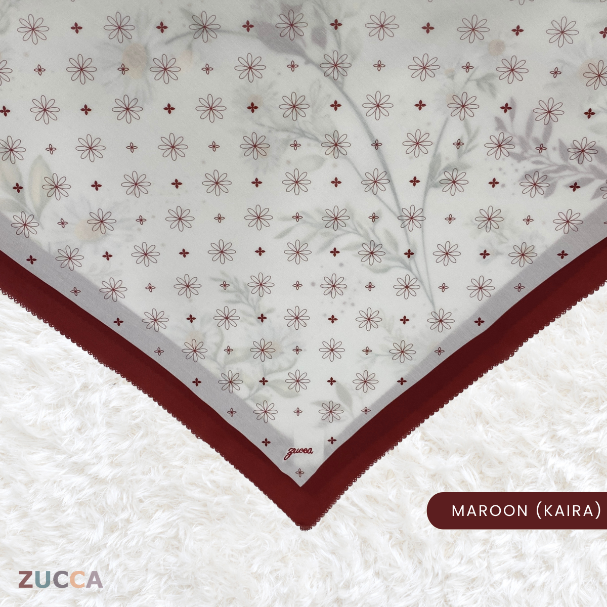 JULIANA HIJAB BAWAL FLORAL PRINTED VOILE - PSTU001