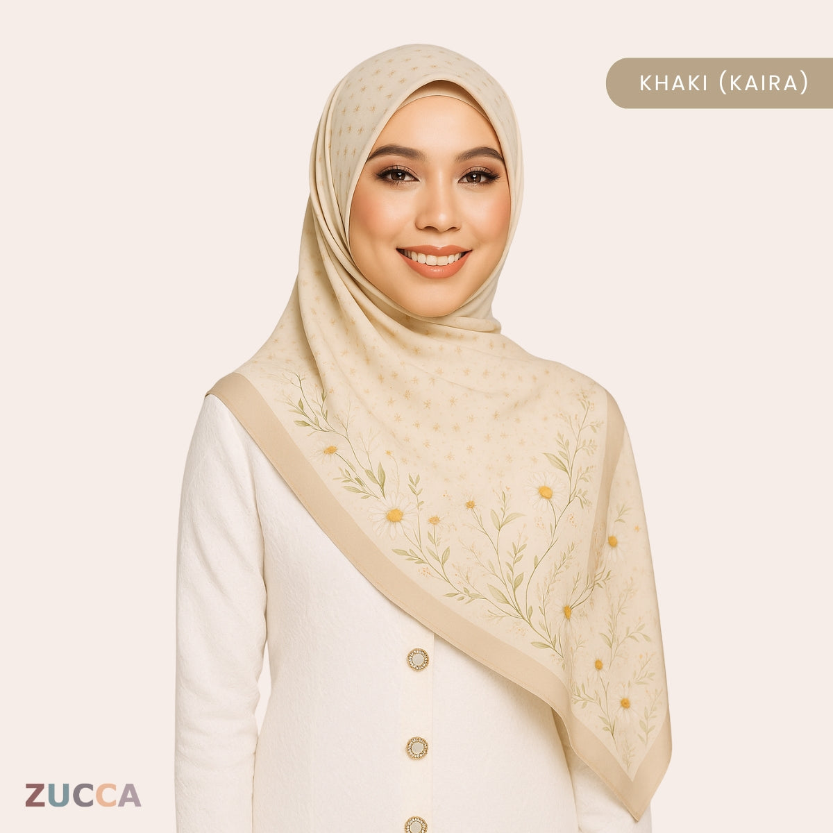 JULIANA HIJAB BAWAL FLORAL PRINTED VOILE - PSTU001