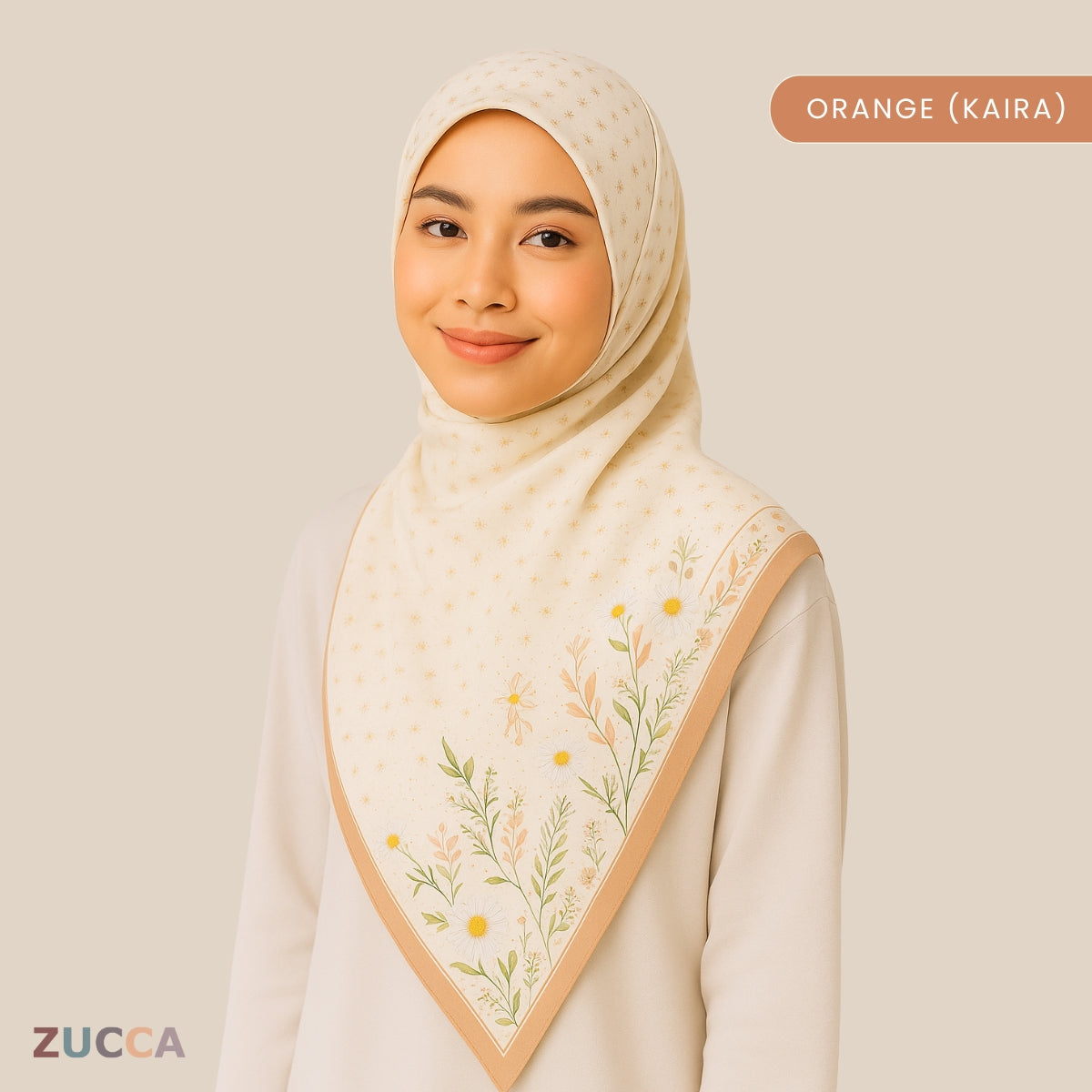 JULIANA HIJAB BAWAL FLORAL PRINTED VOILE - PSTU001