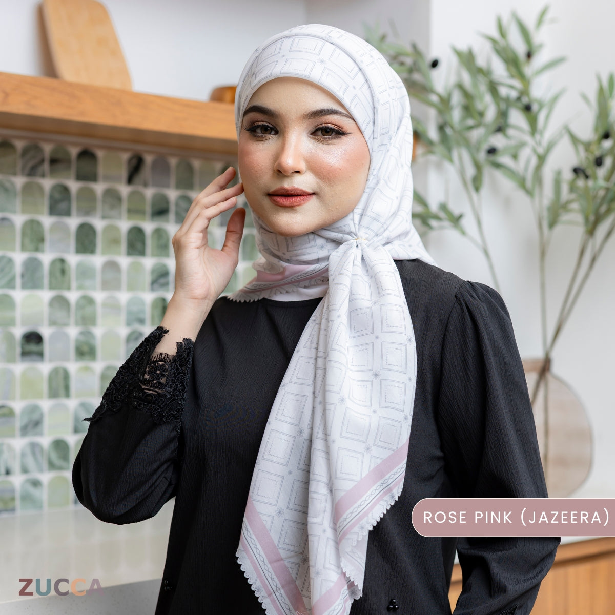 JULIANA HIJAB BAWAL FLORAL PRINTED VOILE - PSTU001