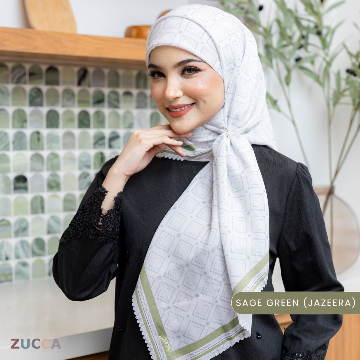 JULIANA HIJAB BAWAL FLORAL PRINTED VOILE - PSTU001