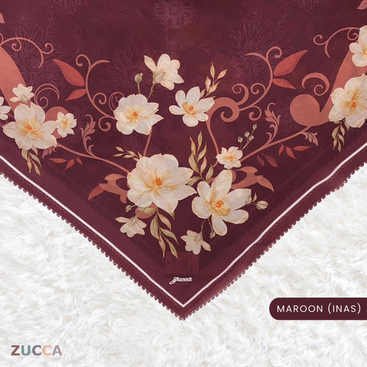 JULIANA HIJAB BAWAL FLORAL PRINTED VOILE - PSTU001