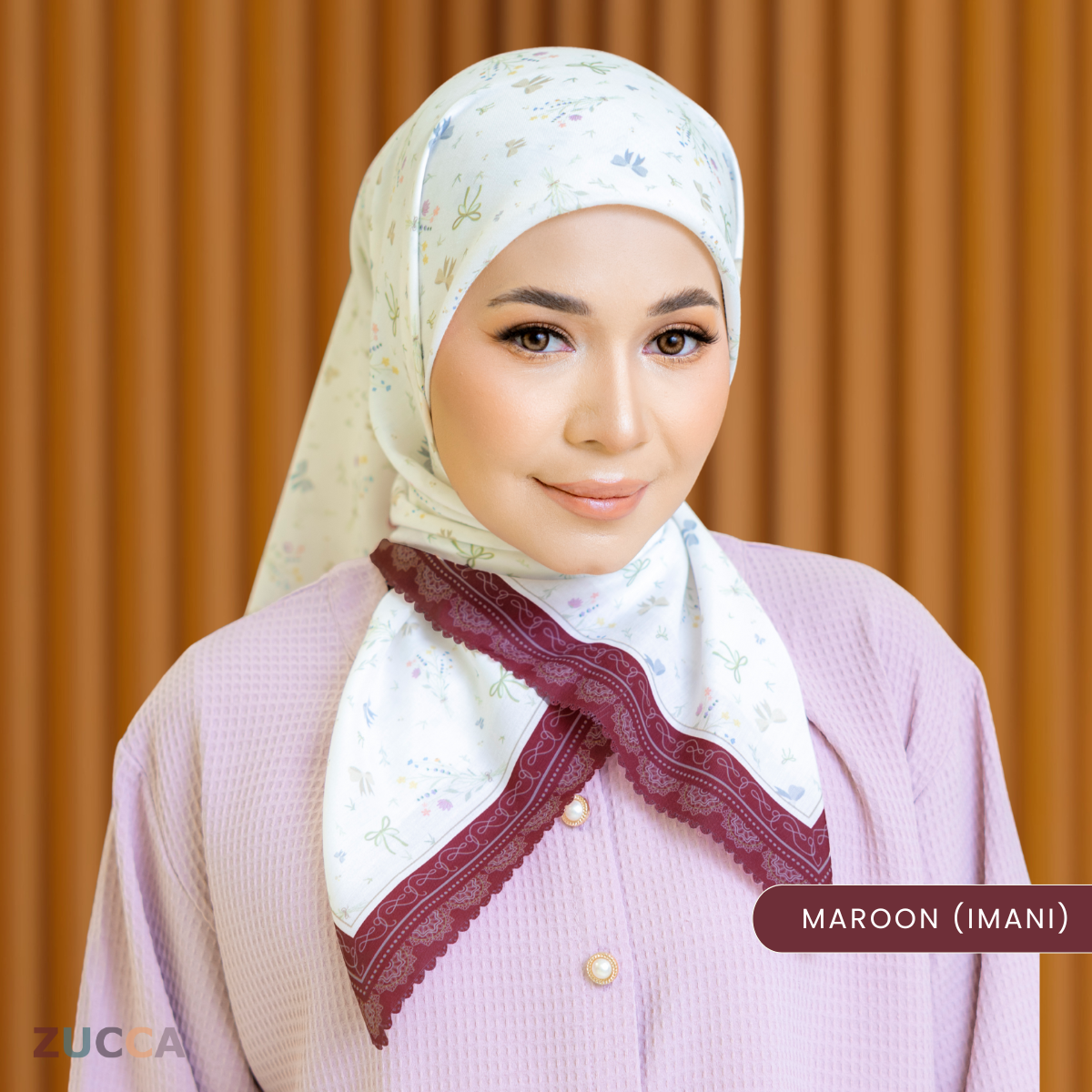 JULIANA HIJAB BAWAL FLORAL PRINTED VOILE - PSTU001