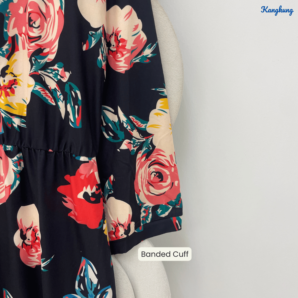 KANGKUNG YANIE FLORAL PRINT FLOWY MINI DRESS - Q005(#138)