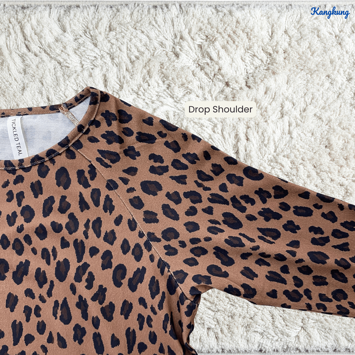 KANGKUNG JANE PRINTED FLARE LONG TOP-Q006