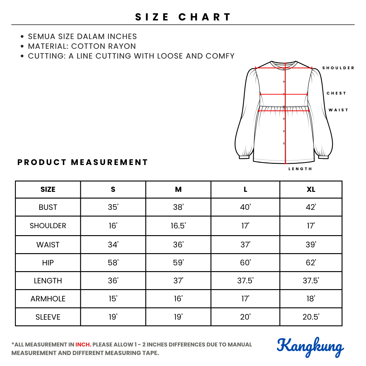 KANGKUNG ANDREA LONG SLEEVE MODEST FLORAL TOP - Q008 (#191)