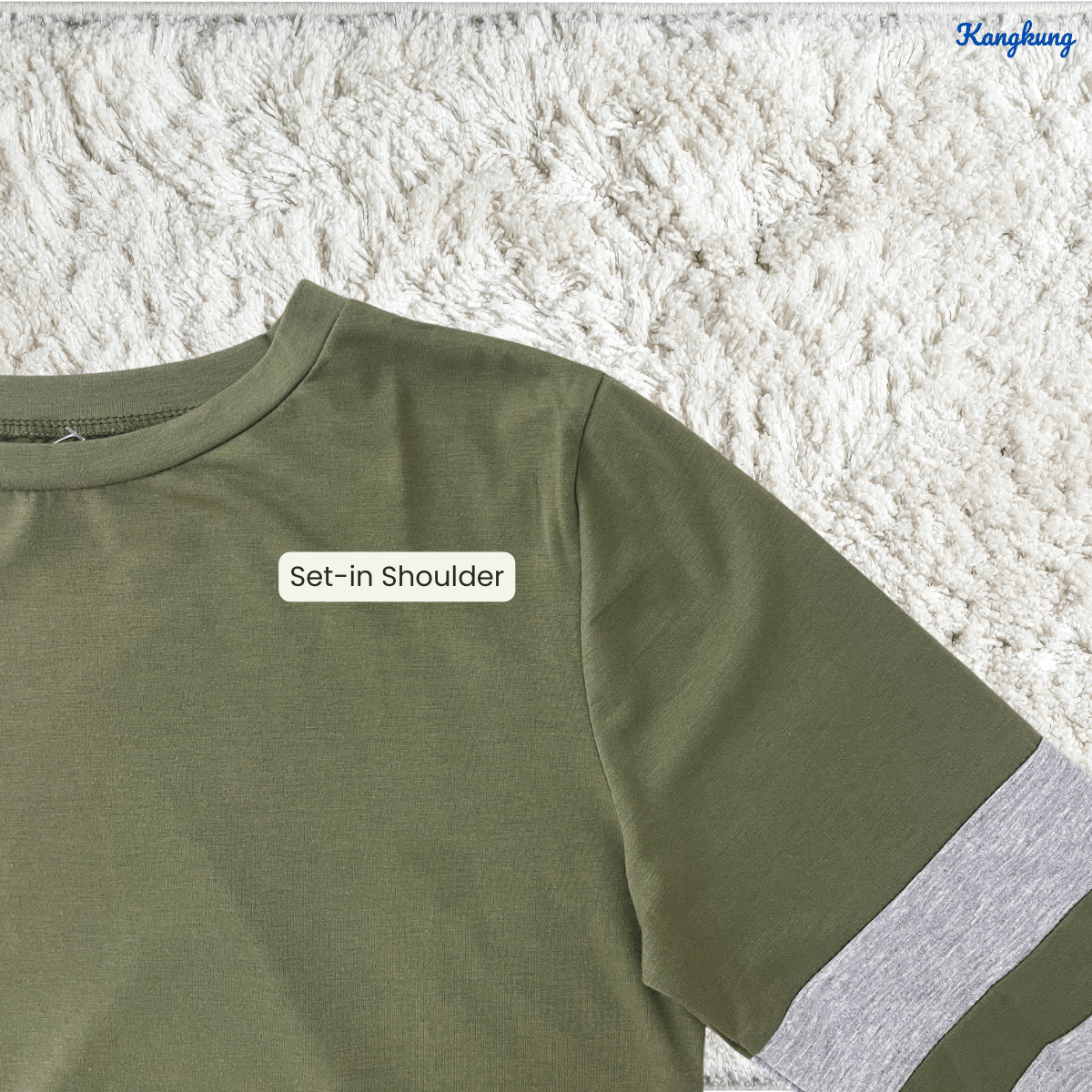 KANGKUNG FIFIE DOUBLE STRIPE LONG SLEEVE SWEATSHIRT-Q014